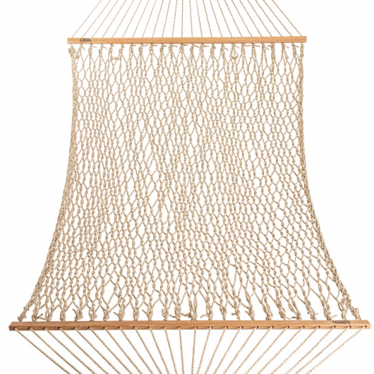 DURACORD® Deluxe Rope Hammock - Antique Brown Oatmeal Heirloom Tweed