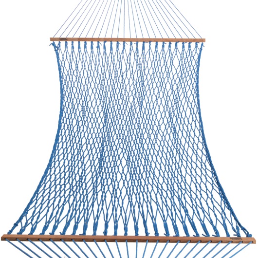 DURACORD® Deluxe Rope Hammock - Coastal Blue