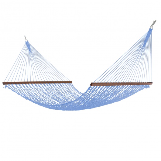 Deluxe DuraCord Rope Hammock with Metal Stand and Optional Hammock Pillow