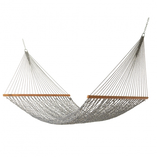 DURACORD® Deluxe Rope Hammock - Navy Oatmeal Heirloom Tweed