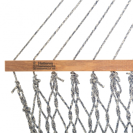 DURACORD® Executive Rope Hammock - Navy Oatmeal Heirloom Tweed