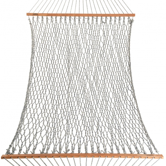 DURACORD® Deluxe Rope Hammock - Navy Oatmeal Heirloom Tweed