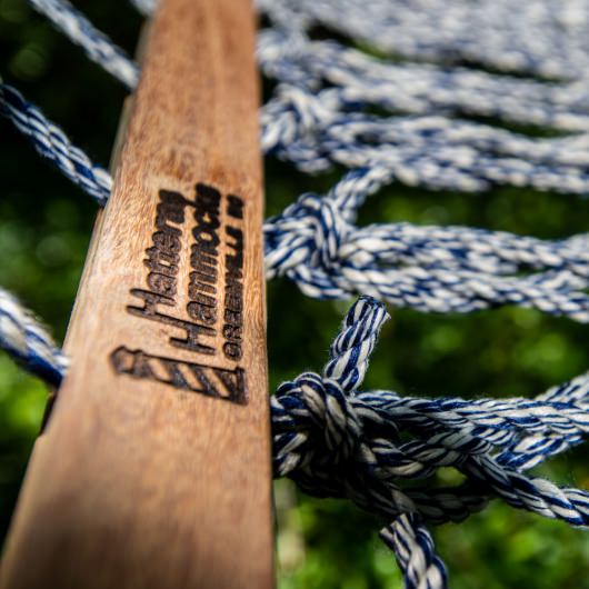 DURACORD® Deluxe Rope Hammock - Navy Oatmeal Heirloom Tweed