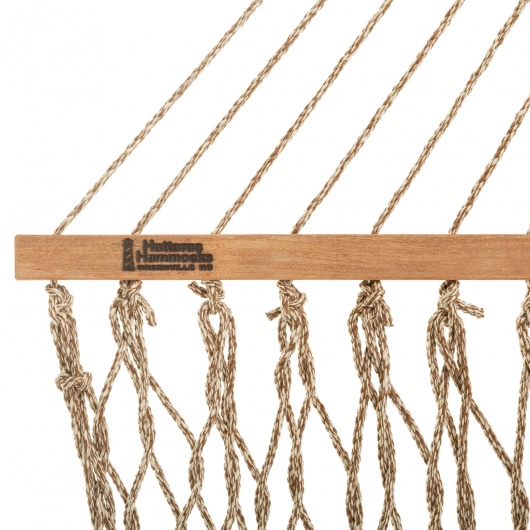DURACORD® Executive Rope Hammock - Antique Brown Oatmeal Heirloom Tweed