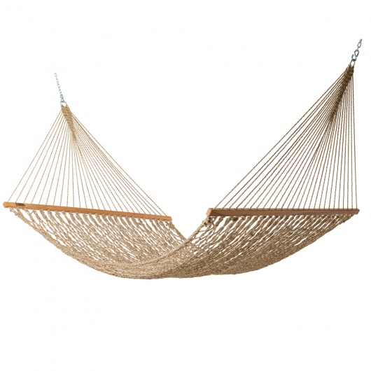 DURACORD® Executive Rope Hammock - Antique Brown Oatmeal Heirloom Tweed