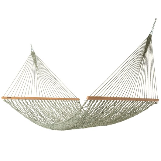 DURACORD® Executive Rope Hammock - Green Oatmeal Heirloom Tweed