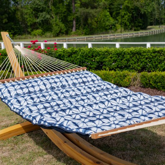 Sunbrella Pillowtop Hammock - Midori Indigo