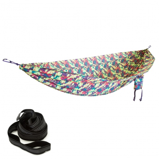 ENO CamoNest Hammock with Castaway Travel Hammocks Straps