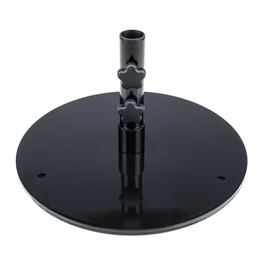 20 in. Round Steel Plate Umbrella Table Base