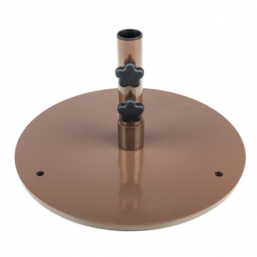 20 in. Round Steel Plate Umbrella Table Base