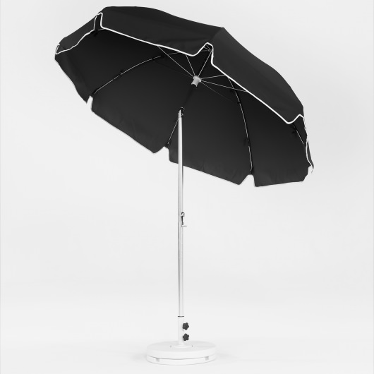 7.5 Ft. Crank Lift Classic Steel Patio Umbrella with Button Tilt