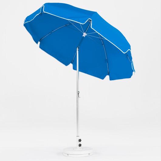 7.5 Ft. Crank Lift Classic Steel Patio Umbrella with Button Tilt