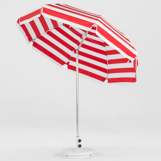 7.5 Ft. Crank Lift Classic Steel Patio Umbrella with Button Tilt