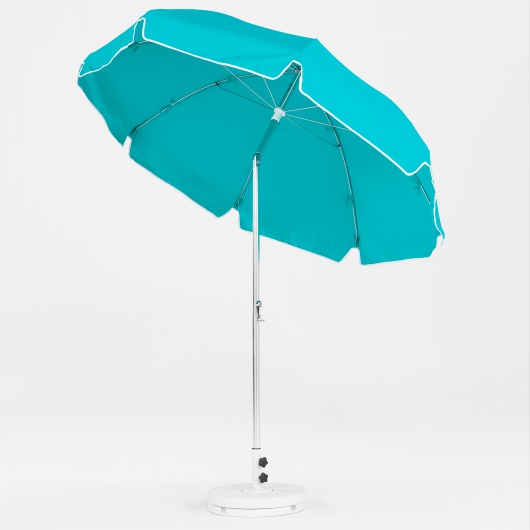 7.5 Ft. Crank Lift Classic Steel Patio Umbrella with Button Tilt