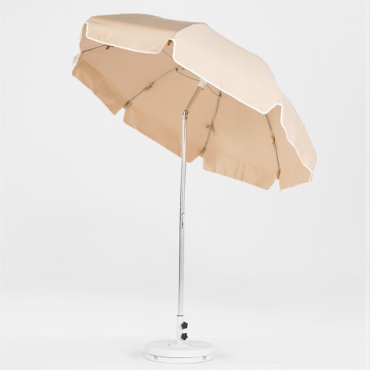 7.5 Ft. Crank Lift Classic Steel Patio Umbrella with Button Tilt