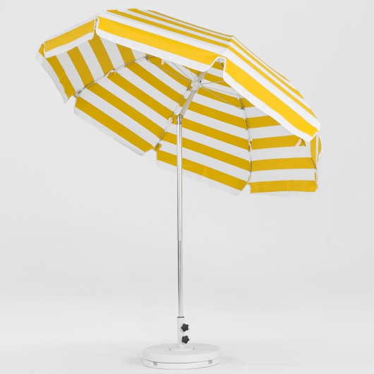 7.5 Ft. Crank Lift Classic Steel Patio Umbrella with Button Tilt
