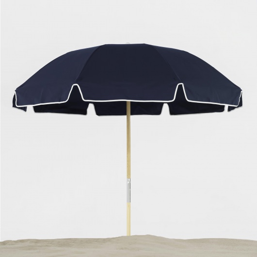 7.5 Ft. Fiberglass Beach Umbrella with FREE Navy Storage Bag