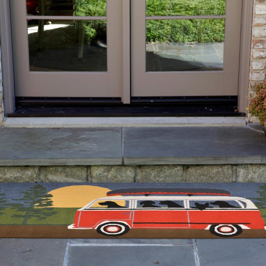 Frontporch Dog Camping Trip Outdoor Rug