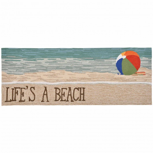 Frontporch Life's A Beach Indoor/Outdoor Rug - Sand