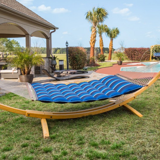Sunbrella Pillowtop Hammock - Gateway Indigo