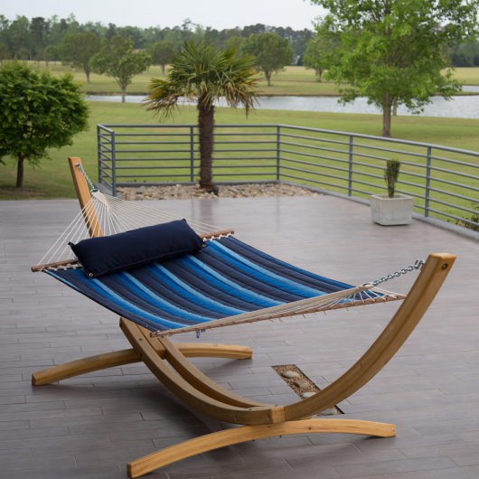 Large Sunbrella Quilted Hammock - Gateway Indigo