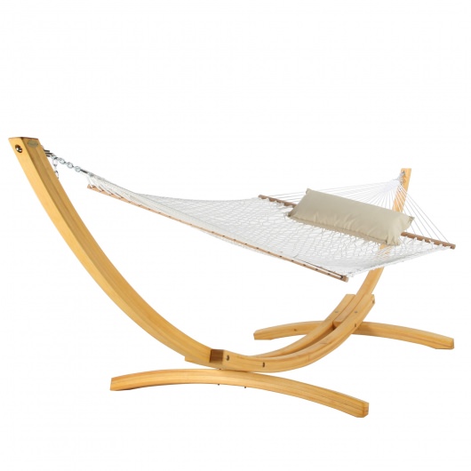 ROMAN ARC® 4-Ply Cypress 15 ft. Wood Hammock Stand