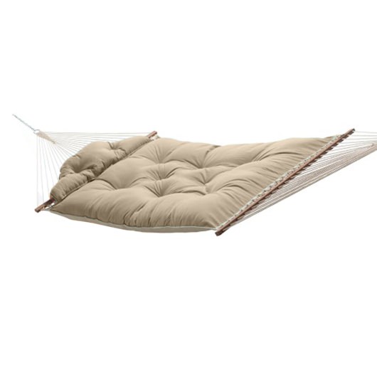 Large Sunbrella Tufted Hammock with Detachable Pillow - Cast Ash