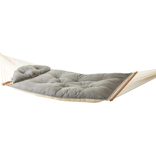 Large Sunbrella Tufted Hammock with Detachable Pillow - Cast Slate