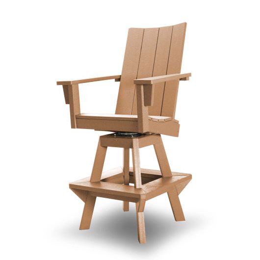 DURAWOOD® 3 Piece Refined Bar Height Swivel Chair Set