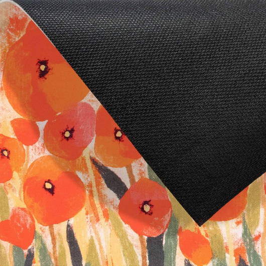 Illusions Poppies Indoor/Outdoor Mat - Red