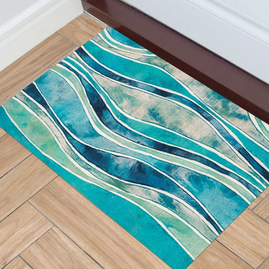 Illusions Wave - Ocean Indoor/Outdoor Mat