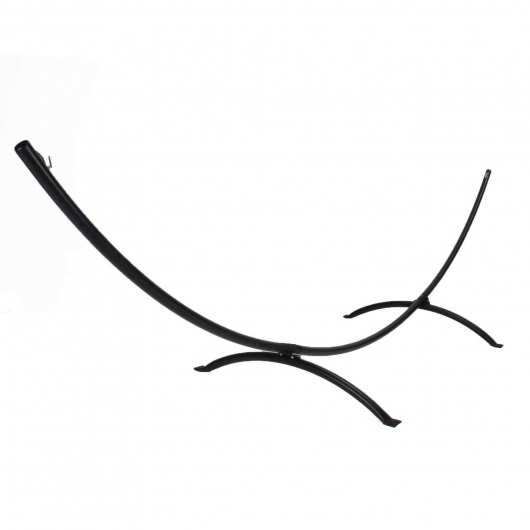 15 ft. Steel Arc Hammock Stand with Cape Shield Powder Coating - Black