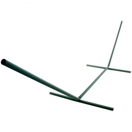 15 ft. Steel Hammock Stand with Powder Coated Finish - Forest Green