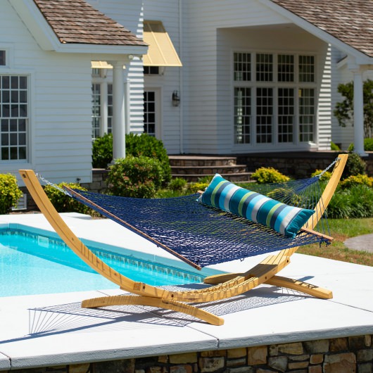 Long Sunbrella Hammock Pillow - Expand Calypso