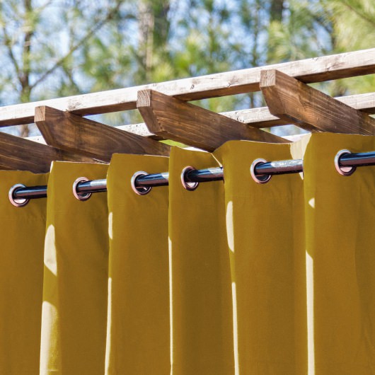 Medallion Gold Extra Wide Outdoor Curtain
