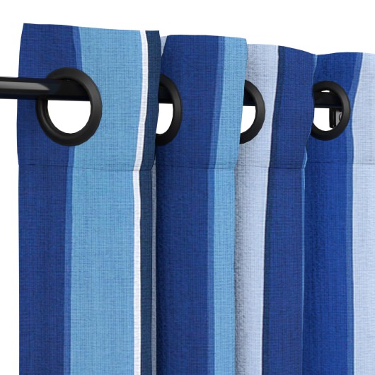 Sunbrella Milano Cobalt Outdoor Curtain