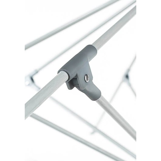 7.5 Ft. Pulley Lift Fiberglass Market Umbrella with Black Pole
