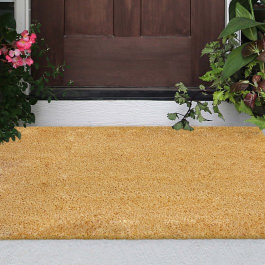 Natura Solid Outdoor Mat - Natural