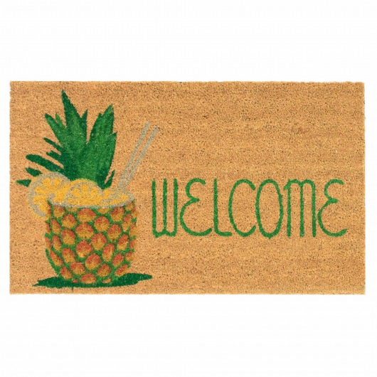 Natura Welcome Pineapple Outdoor Mat - Natural