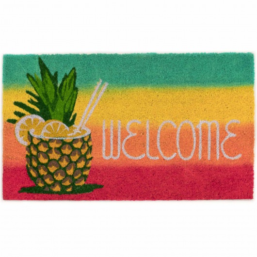 Natura Welcome Pineapple Outdoor Mat - Warm