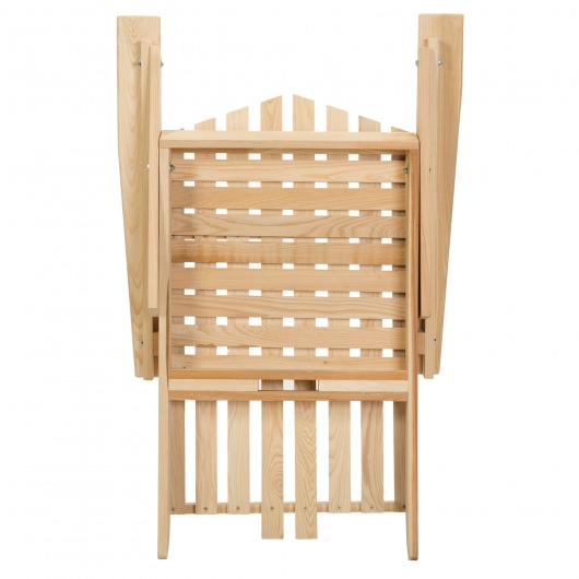 Hometown Exclusive Cypress Folding Rustic Adirondack Chair