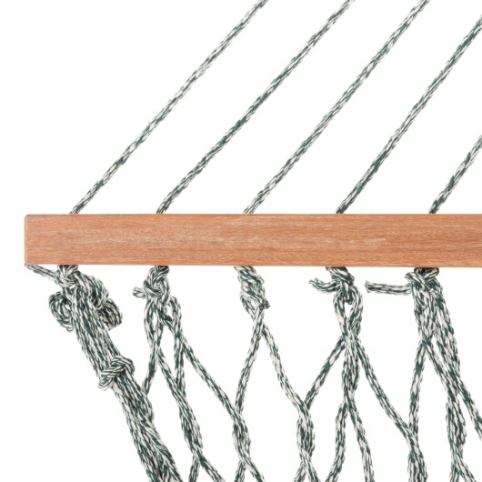 Extra-Wide Heirloom Tweed Pine Oatmeal  DuraCord Rope Hammock