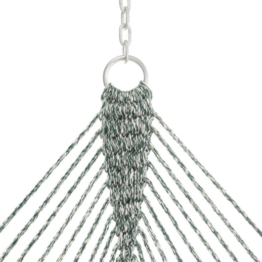 Extra-Wide Heirloom Tweed Pine Oatmeal  DuraCord Rope Hammock
