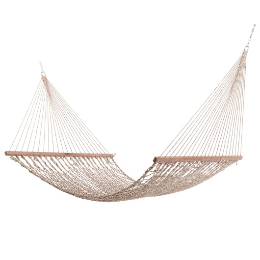 Extra-Wide Heirloom Tweed Mocha Oatmeal  DuraCord Rope Hammock