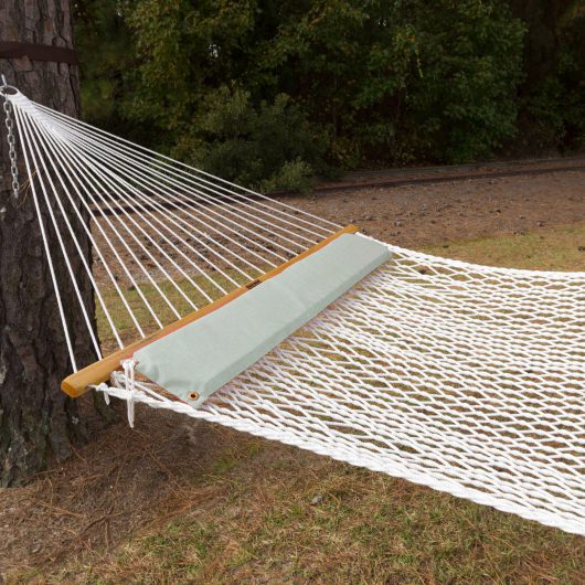 Long Sunbrella Hammock Pillow - Glacier