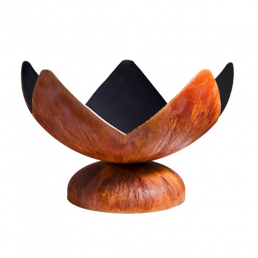 Fire Flower Artisan Fire Bowl with Patina Finish