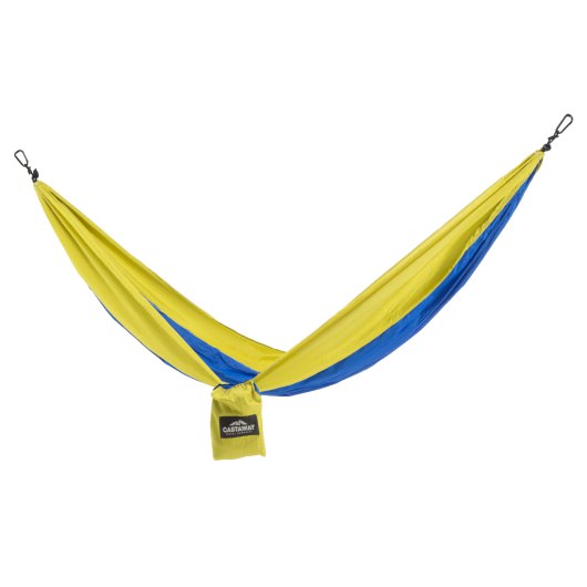 Double Travel Hammock - Yellow/Blue