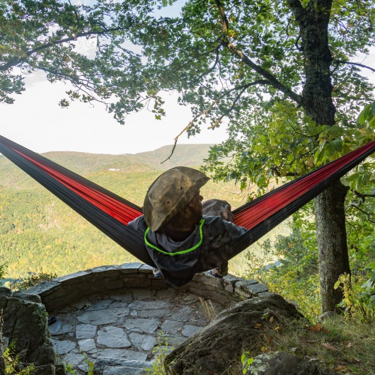 Double Travel Hammock - Red/Charcoal