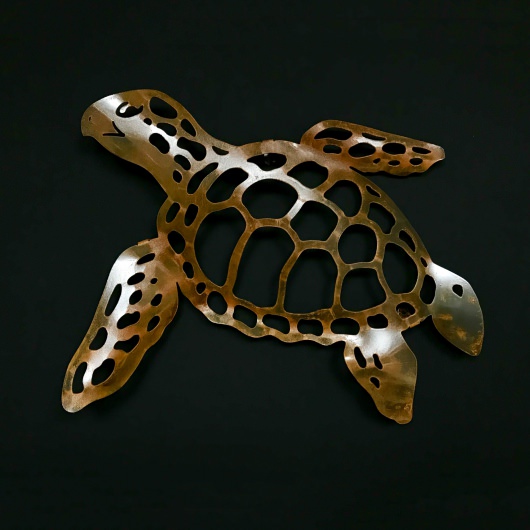 Patina Steel Sea Turtle Wall Decor
