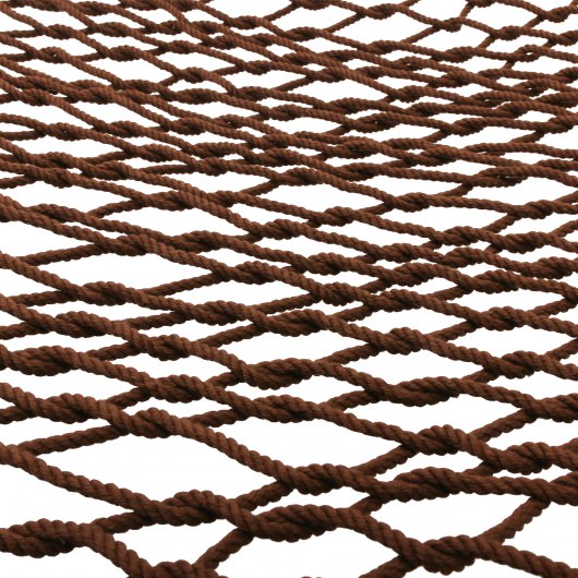 Large Antique Brown Soft Spun Polyester Rope Hammock with FREE Pillow